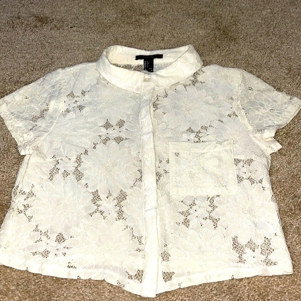 Lace crop top